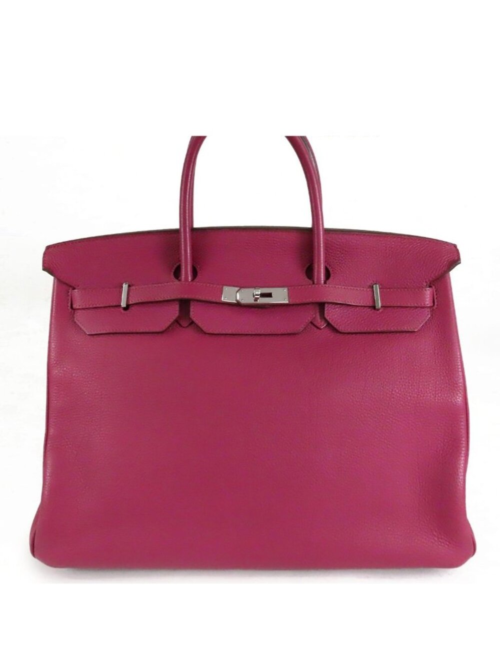 Hermes Birkin 40 Tosca Silver Togo Handbag